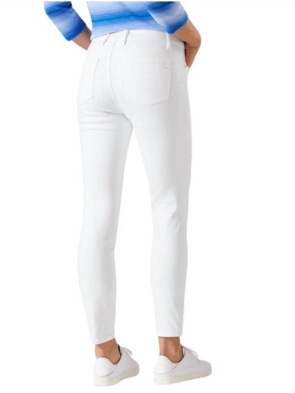 Tommy Bahama Ella Twill High Rise Ankle Jeans White Size 6/28 NWT Stretch Denim - Picture 3 of 16